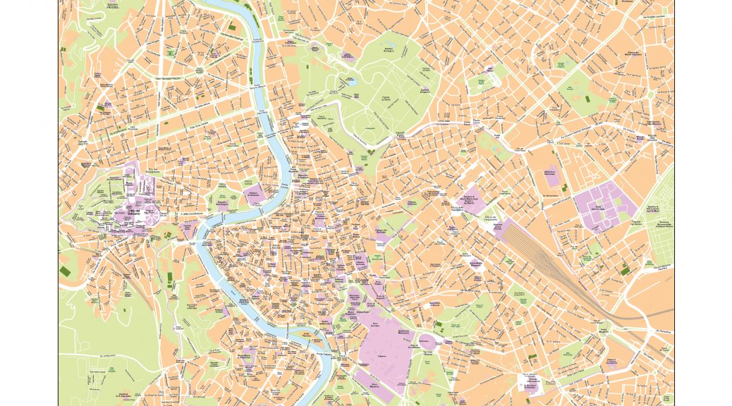 Roma mapa vectorial illustrator eps