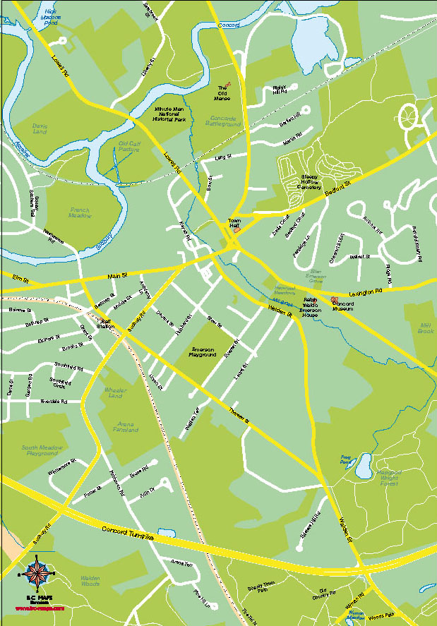 mapa vectorial Concord illustrator eps
