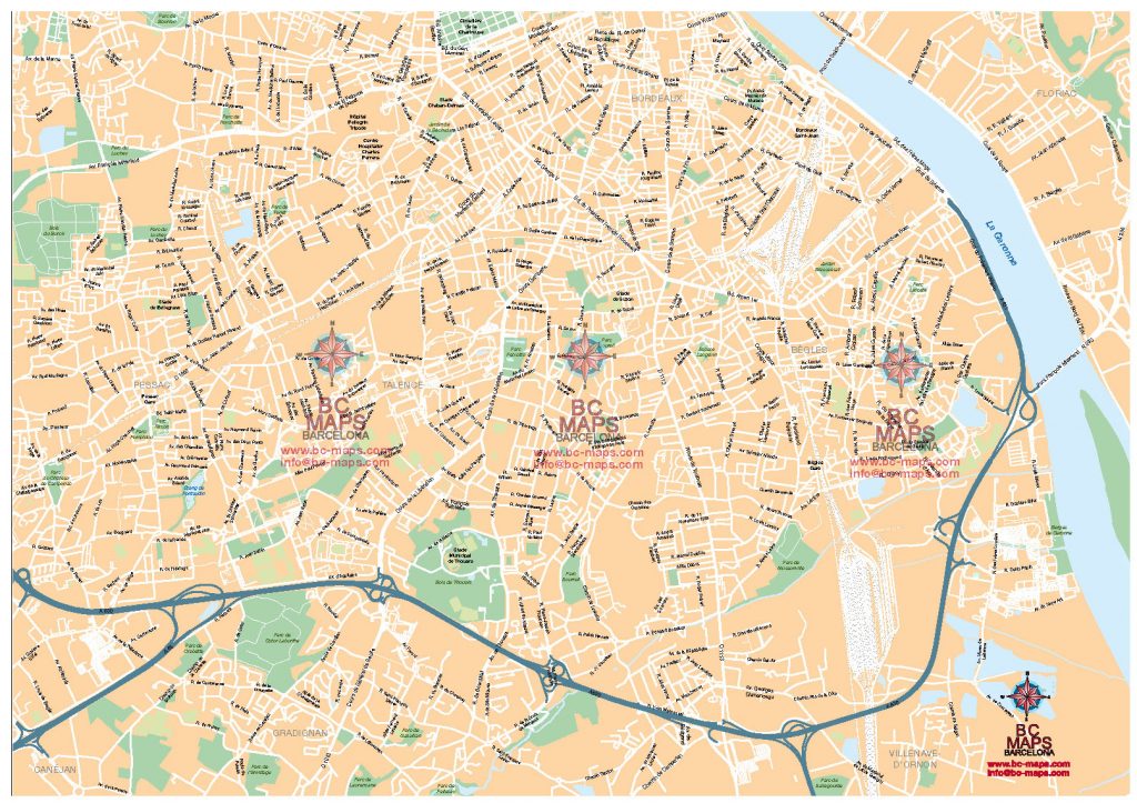 Bègles mapa vectorial illustrator eps | Bc Maps mapa vectorial eps