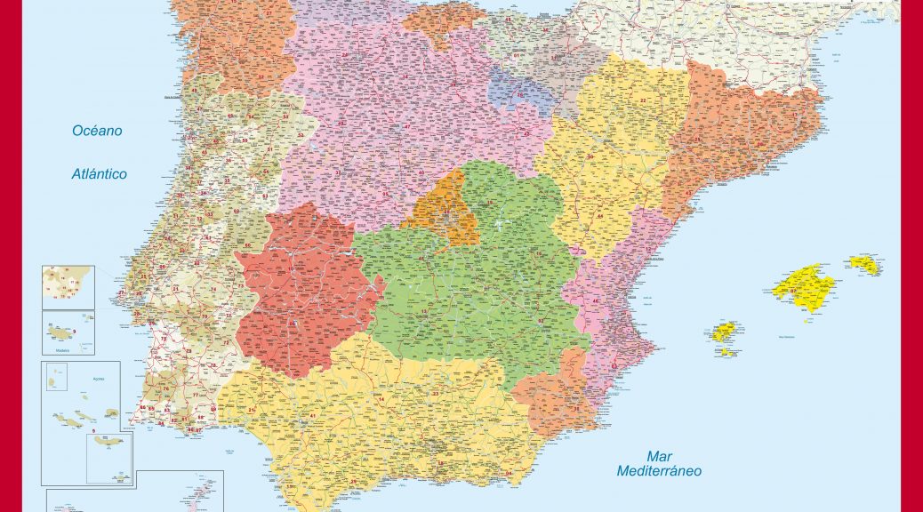 Mapa mural de España Personalizado Bus Navarro