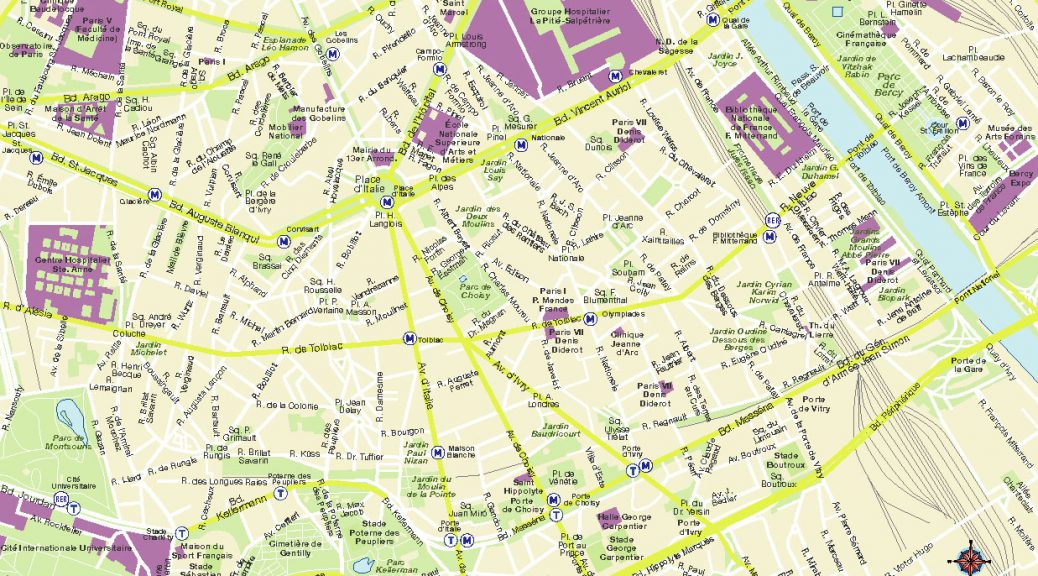 Paris Paul Bourget carte vectoriel illustrator eps