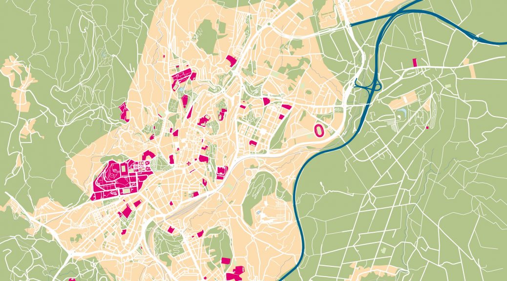 Mapa vectorial illustrator eps Santiago