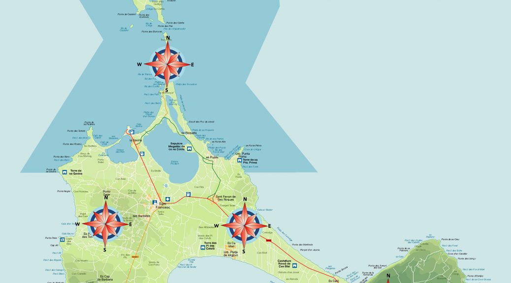 Formentera mapa vectorial illustrator eps