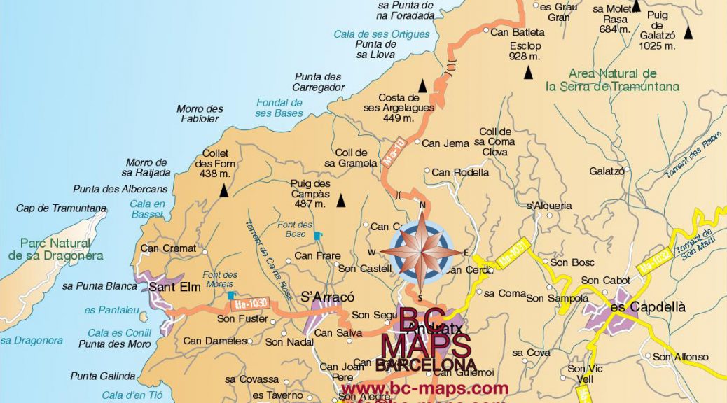 Mallorca mapa vectorial illustrator eps ai parcial