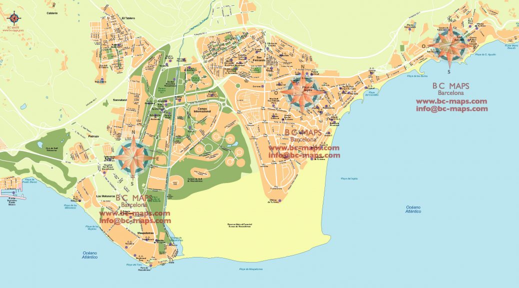 Maspalomas mapa vectorial illustrator eps ai