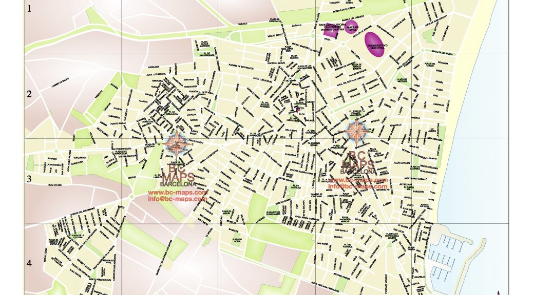 Roquetas mapa vectorial illustrator eps ai CC