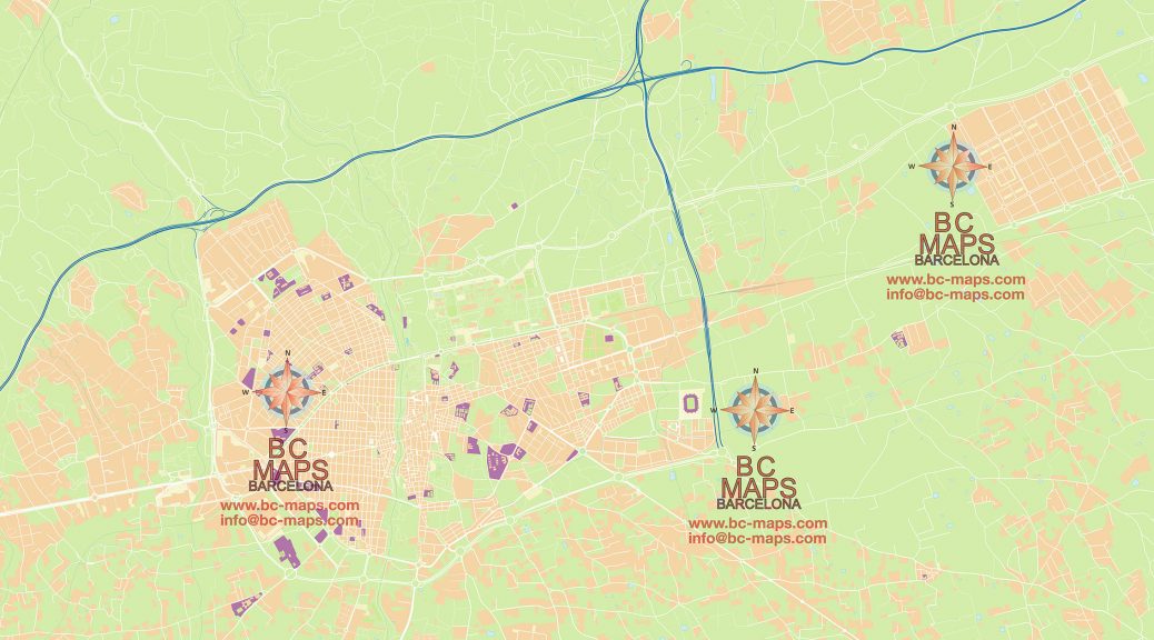 mapa vectorial Elche llustrator eps ai cc