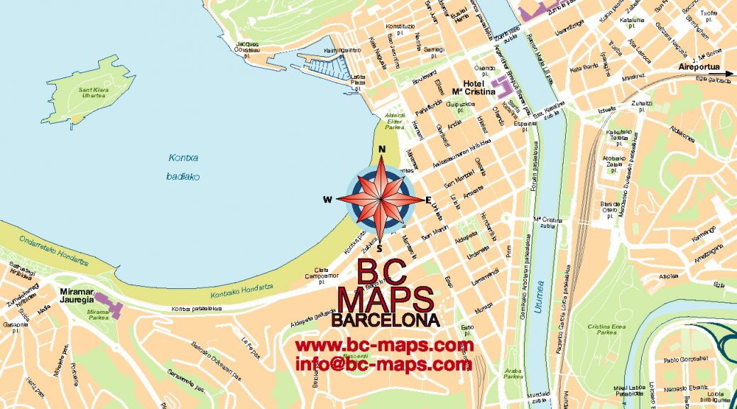 Donostia-mapa-plano-vectorial-illustrator-eps-editable