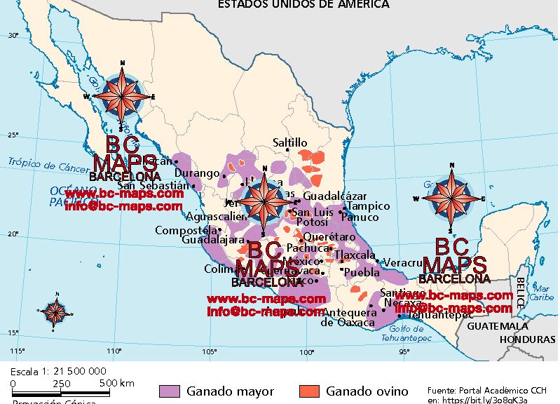 mapa-ganaderia-Mexico-libro-texto-vectorial-illustrator-eps