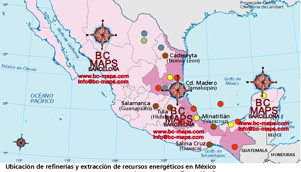 Mapa-recursos-energeticos-Mexico-libro-texto-vectorial-illustrator-eps
