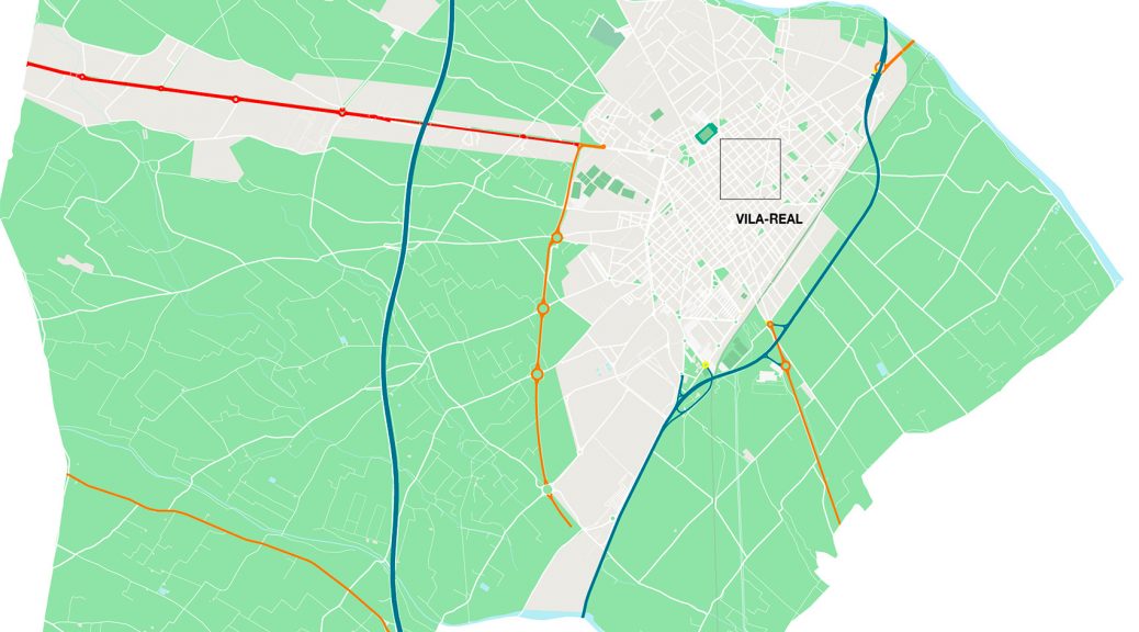 Vila-real mapa vectorial illustrator eps