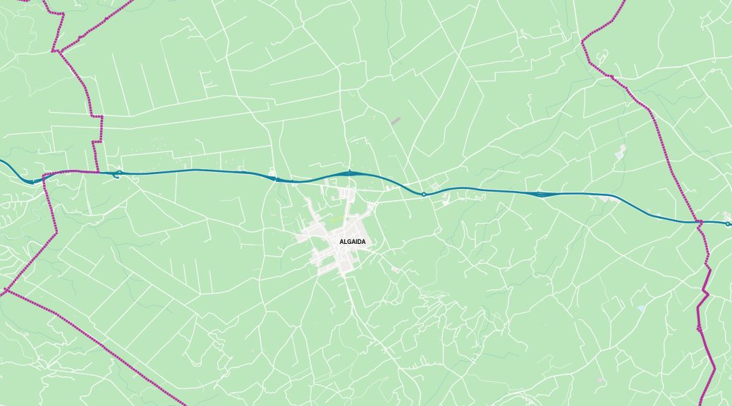 Algaida mapa vectorial illustrator eps