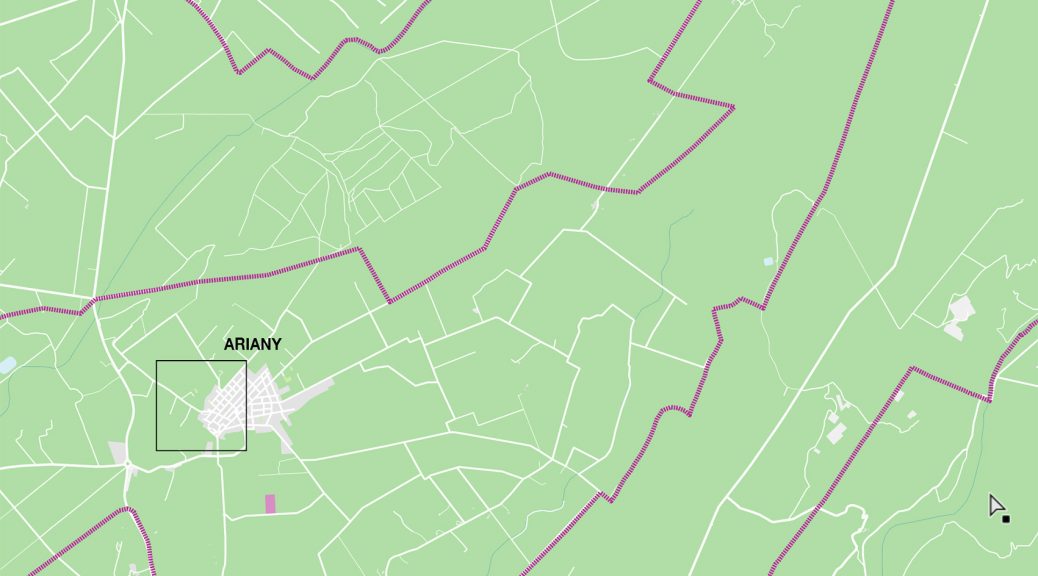 Ariany mapa vectorial illustrator eps