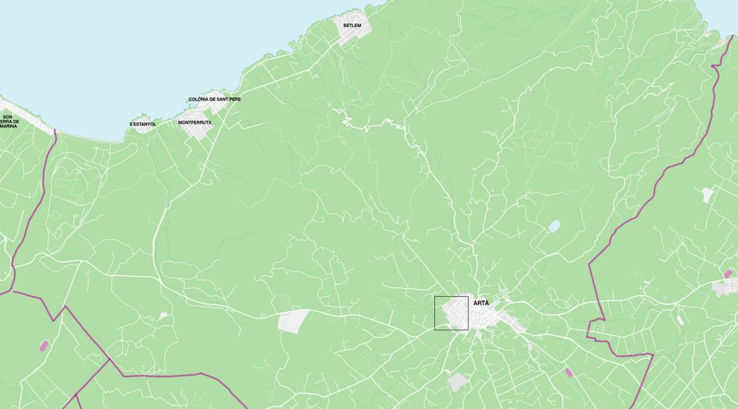 Artà mapa vectorial illustrator eps