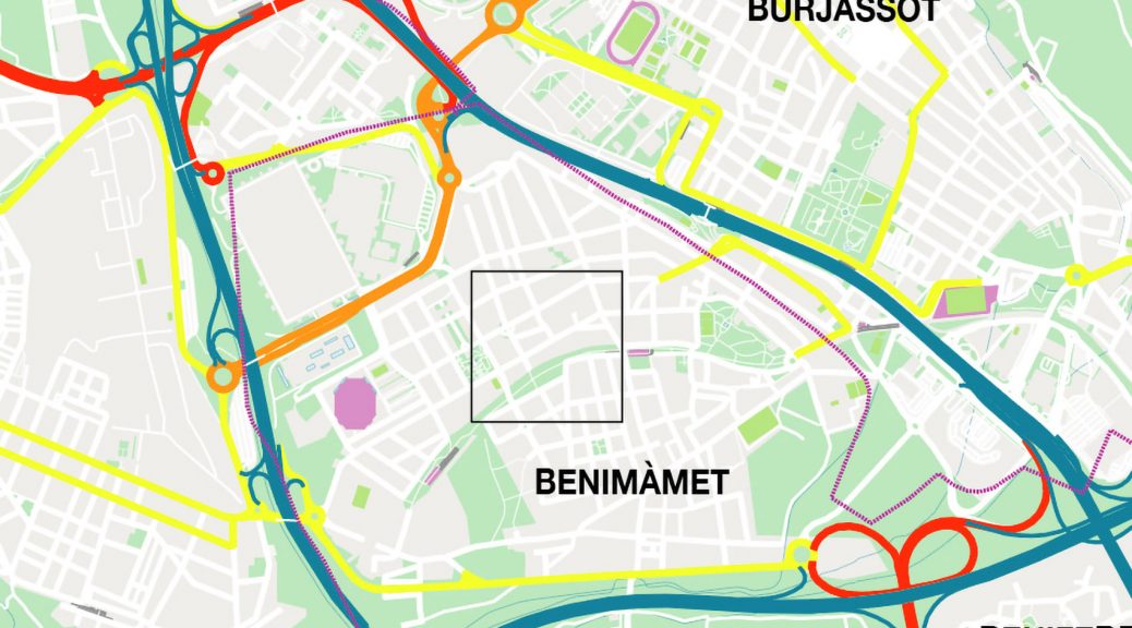 Benimanet mapa vectorial illustrator eps