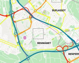 Benimanet mapa vectorial illustrator eps Benimanet mapa vectorial illustrator eps