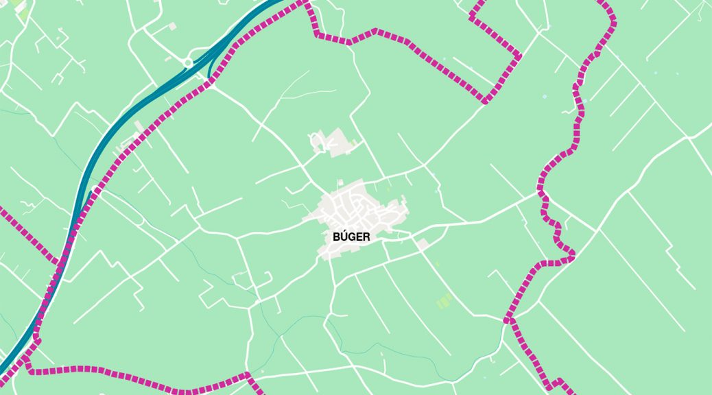 Búger mapa vectorial illustrator eps