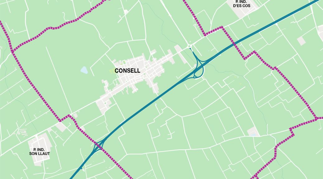 Consell mapa vectorial illustrator eps