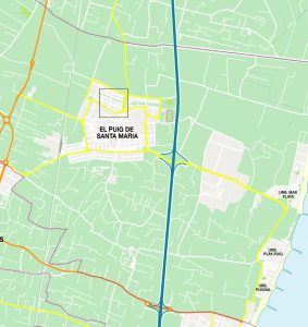 El Puig de Santa Maria mapa vectorial illustrator eps El Puig de Santa Maria mapa vectorial illustrator eps