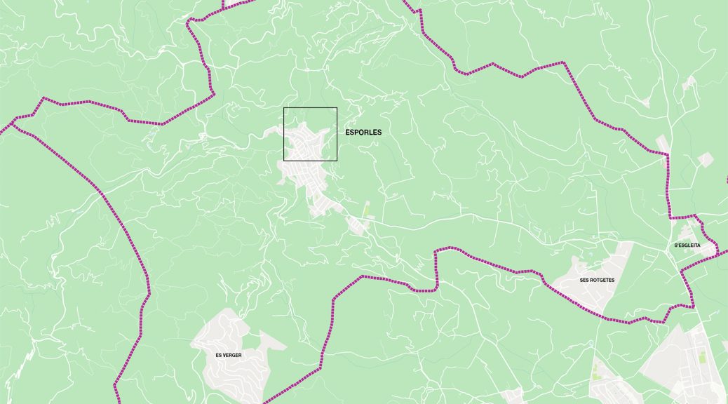 Esporles mapa vectorial illustrator eps