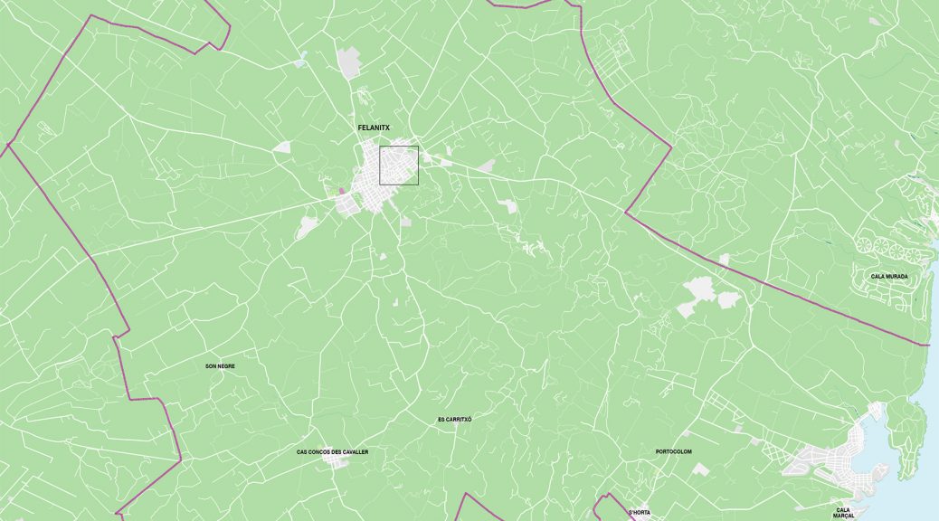Felanitx mapa vectorial illustrator eps