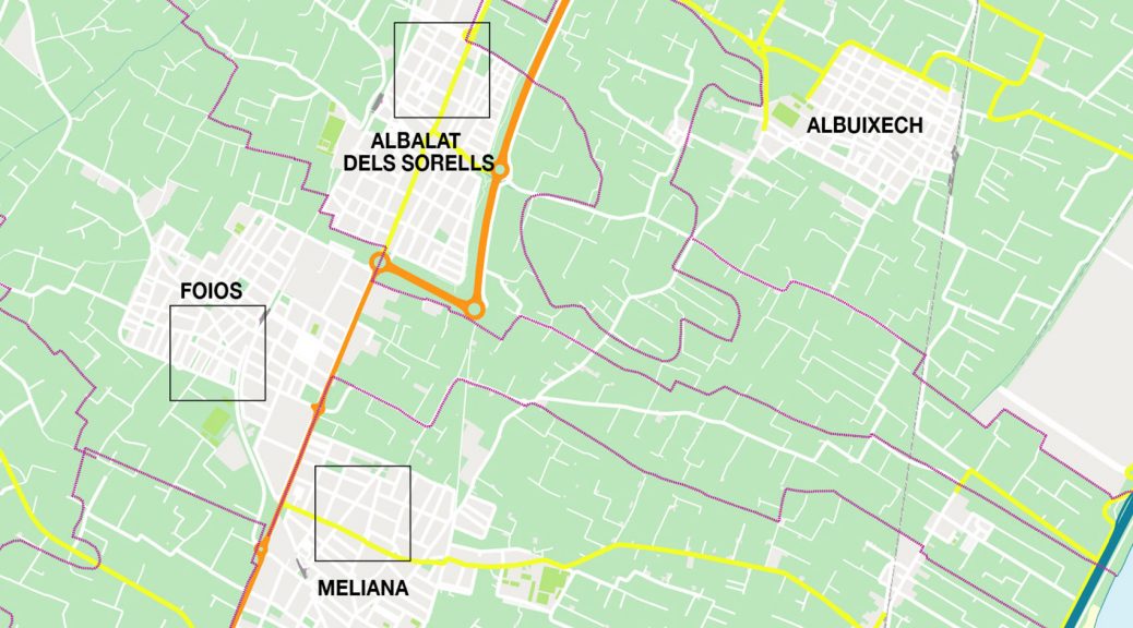 Foios mapa vectorial illustrator eps