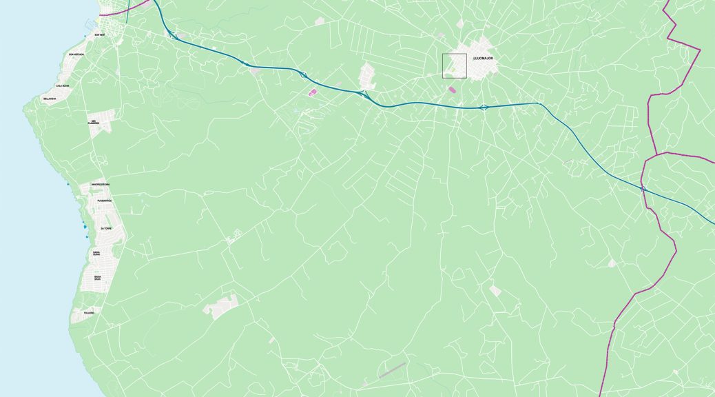 Llucmajor mapa vectorial illustrator eps