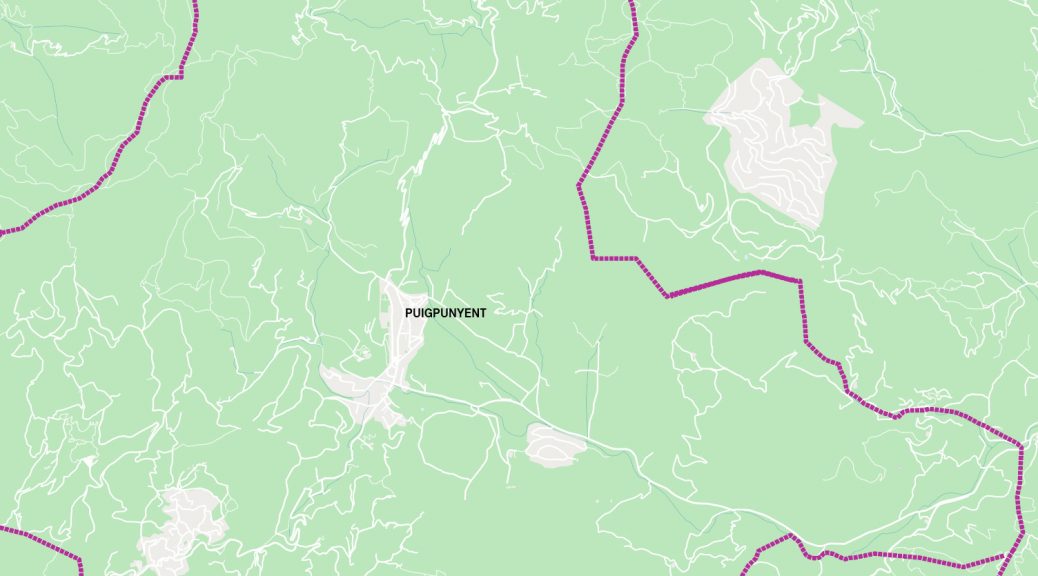 Puigpunyent mapa vectorial illustrator eps