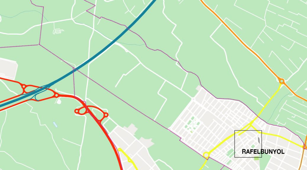 Rafelbunyol mapa vectorial illustrator eps