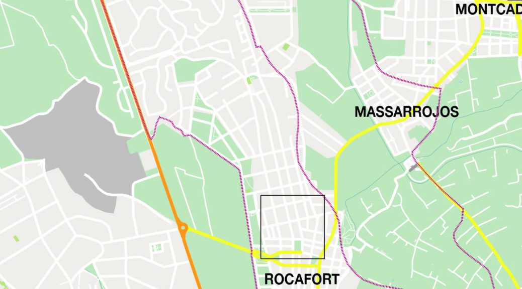 Rocafort mapa vectorial illustrator eps