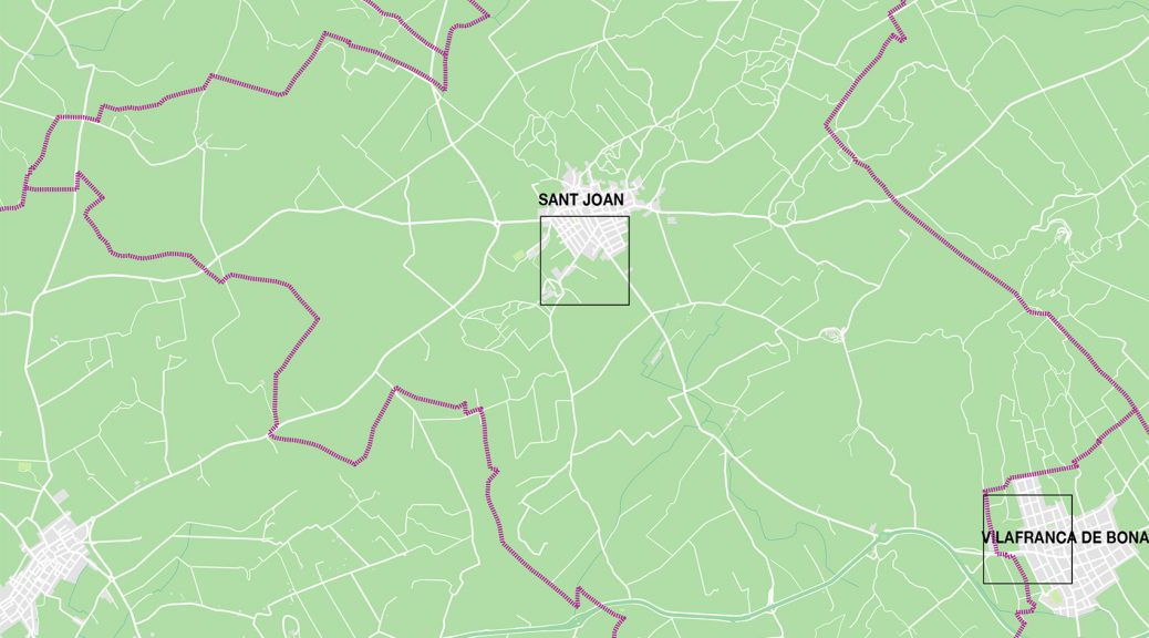 Sant Joan mapa vectorial illustrator eps