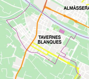 Tavernes Blanques mapa vectorial illustrator eps Tavernes Blanques mapa vectorial illustrator eps