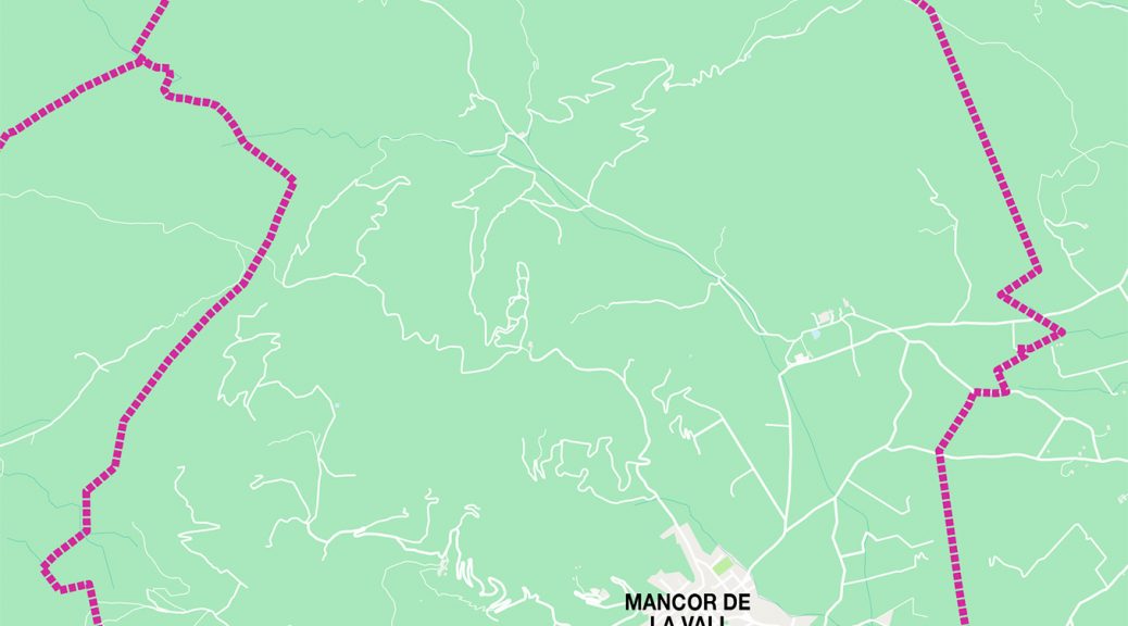 Macor de la Vall mapa vectorial illustrator eps