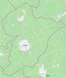 sa Pobla mapa vectorial illustrator eps