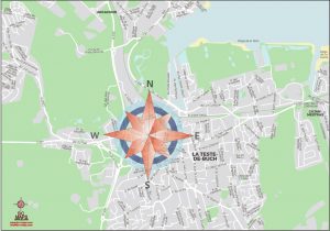 La Teste de Buch mapa vectorial illustrator eps