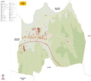 Flaça municipi mapa vectorial illustrator eps