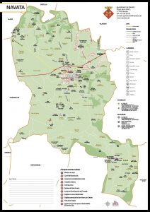 Navata municipi mapa vectorial illustrator eps