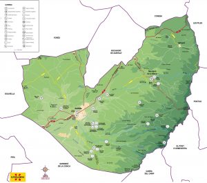Sarral mapa vectorial illustrator eps municipis