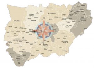 Mapa de municipios y comarcas de Jaén formato vectorial editable Mapa de municipios y comarcas de Jaén formato vectorial editable