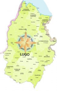 Mapa de municipios y comarcas de Lugo formato vectorial editable Mapa de municipios y comarcas de Lugo formato vectorial editable