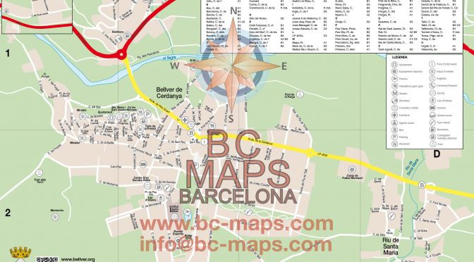 Mapa turistico núcleo Bellver de Cerdanya 2026
