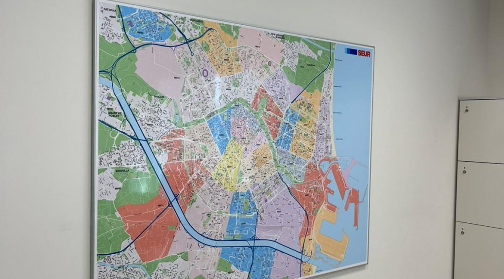 Mural velleda codigos postales ciudad Valencia Seur