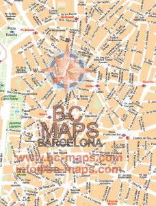 Zoom Mapa vectorial illustrator zoom municipio Madrid EMT